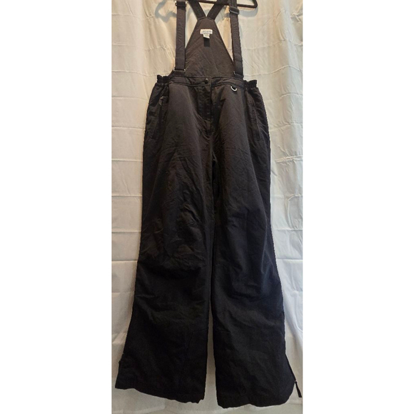 Slalom Women's Ski Snow Bib Overalls Black Adjustable - Picture 3 of 11